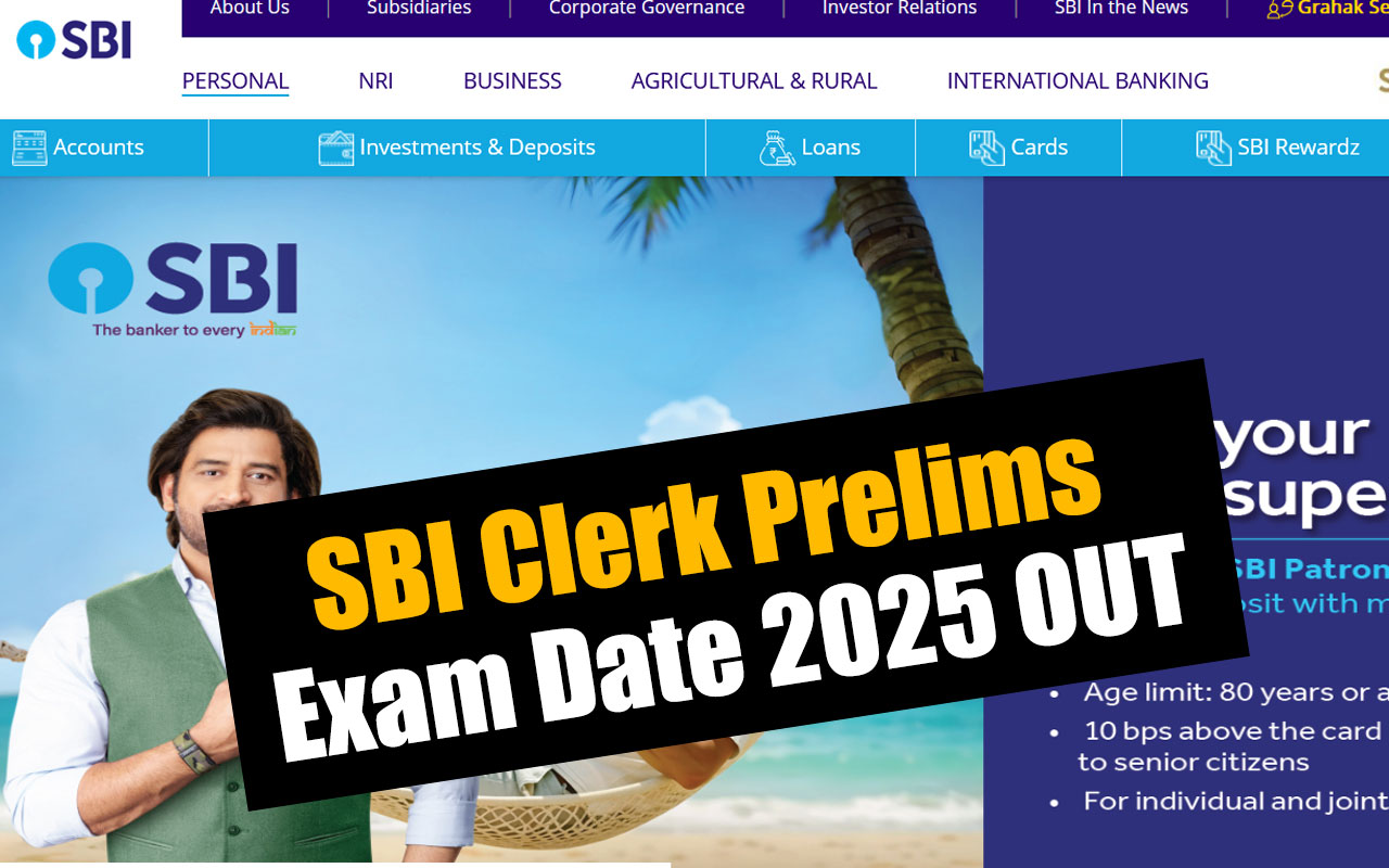 SBI Clerk Prelims Exam Date 2025 | Credit : SBI