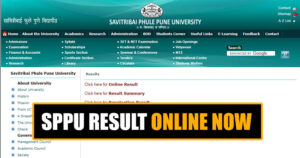 SPPU Result Online | Credit @unipune.ac.in